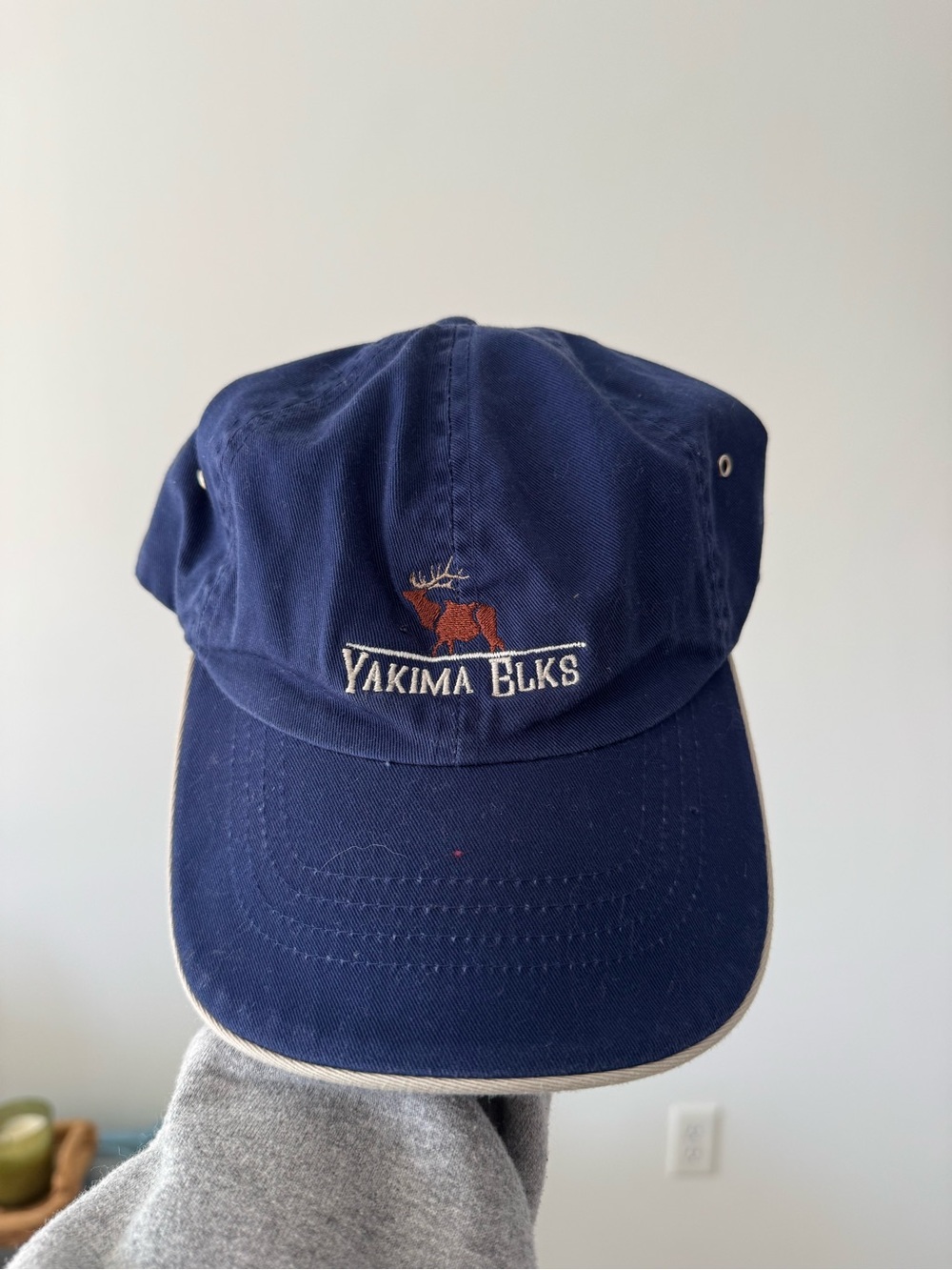 Yakima Elks Navy Embroidered Baseball Cap